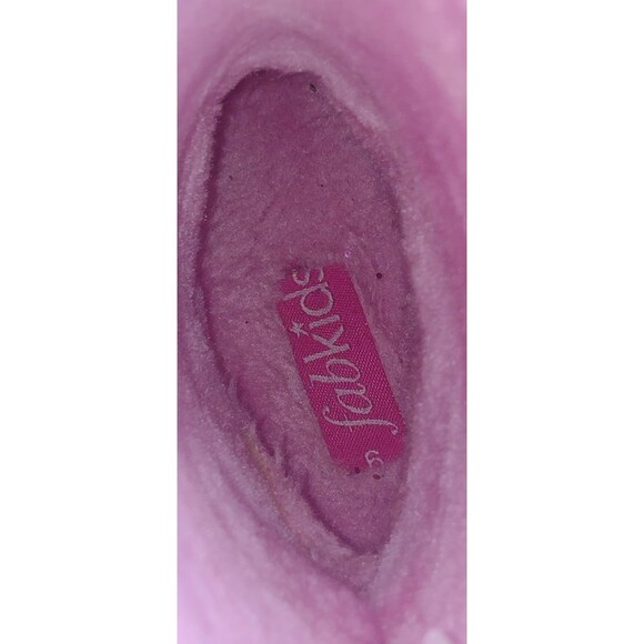 Glitter Fuzzy Girls Pink Size T6 by Fab Kids - Picture 4 of 7